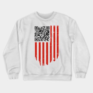 Funny Qr Trump Dancing Dance Code Crewneck Sweatshirt